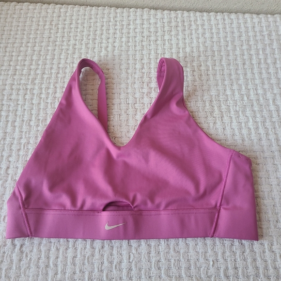 Nike Dri Fit Pink Sports Bra Women's Size XL - Picture 1 of 10